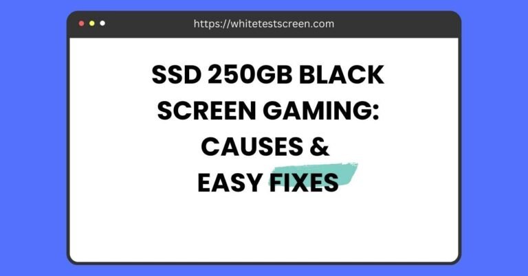 ssd 250gb black screen gaming